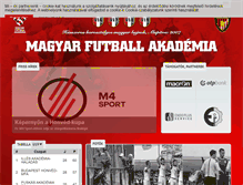 Tablet Screenshot of magyarfutballakademia.hu